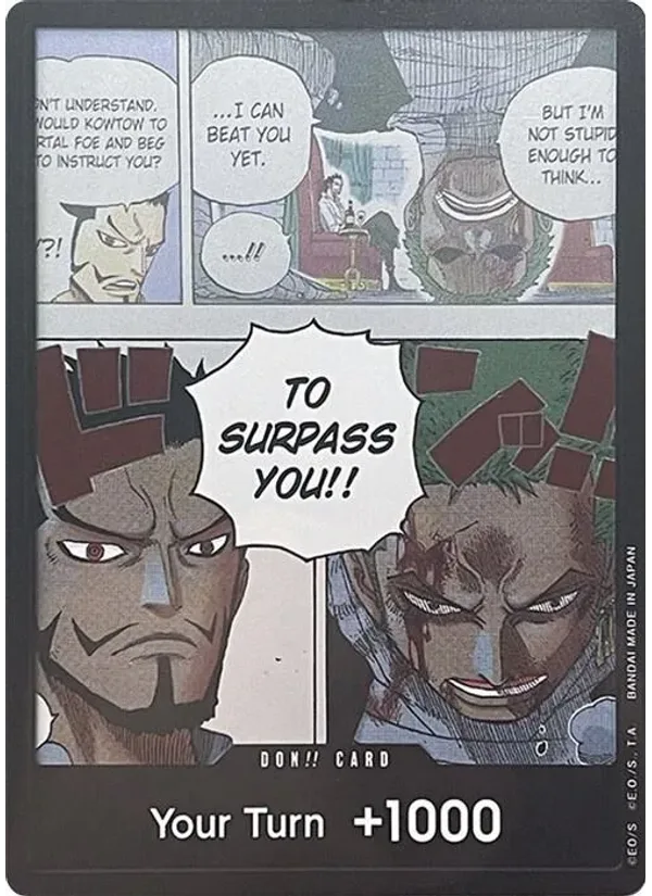 DON!! Card (Mihawk & Zoro) (Double Pack Set Vol. 3)
