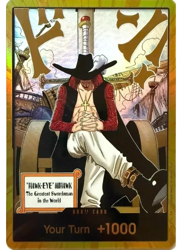 DON!! Card (Dracule Mihawk) (Gold)