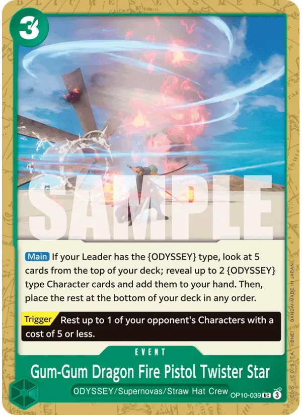 Gum-Gum Dragon Fire Pistol Twister Star