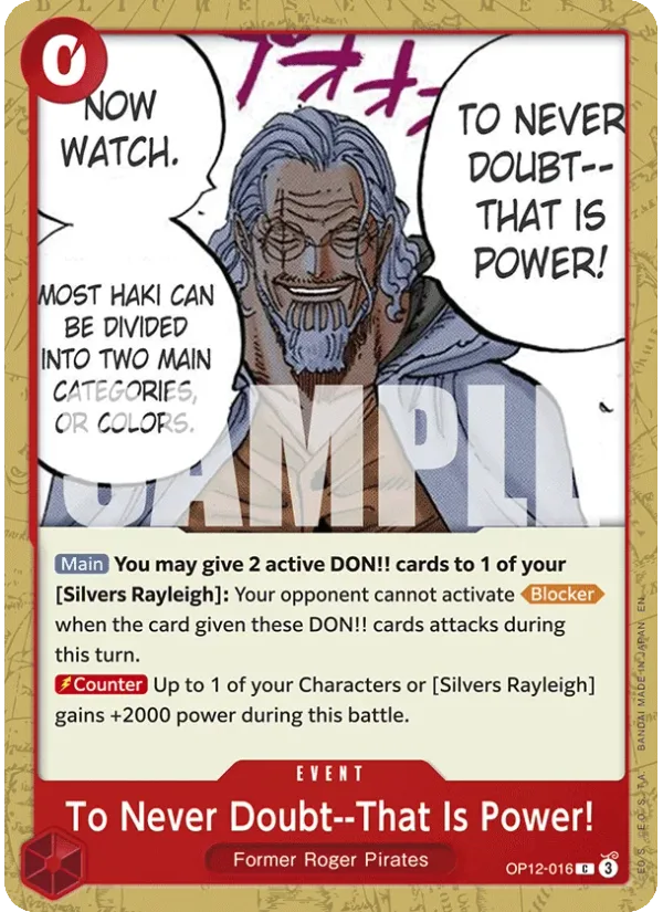 To Never Doubt--That Is Power!