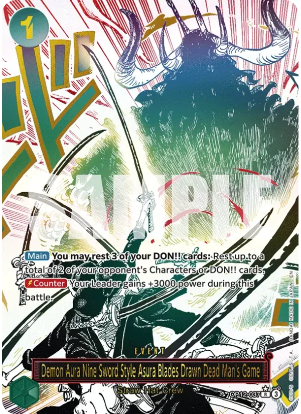 Demon Aura Nine Sword Style Asura Blades Drawn Dead Man's Game