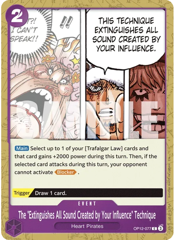 The "Extinguishes All Sound Created by Your Influence" Technique