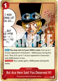 But Ace Here Said You Deserved It!!
