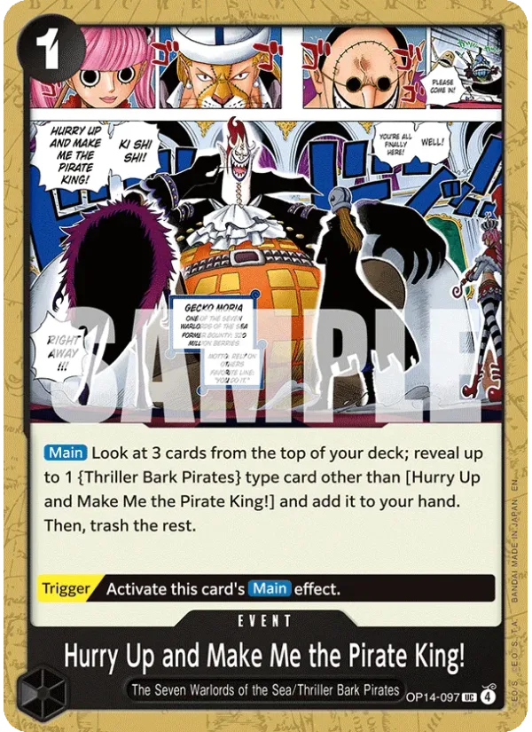 Hurry Up and Make Me the Pirate King!