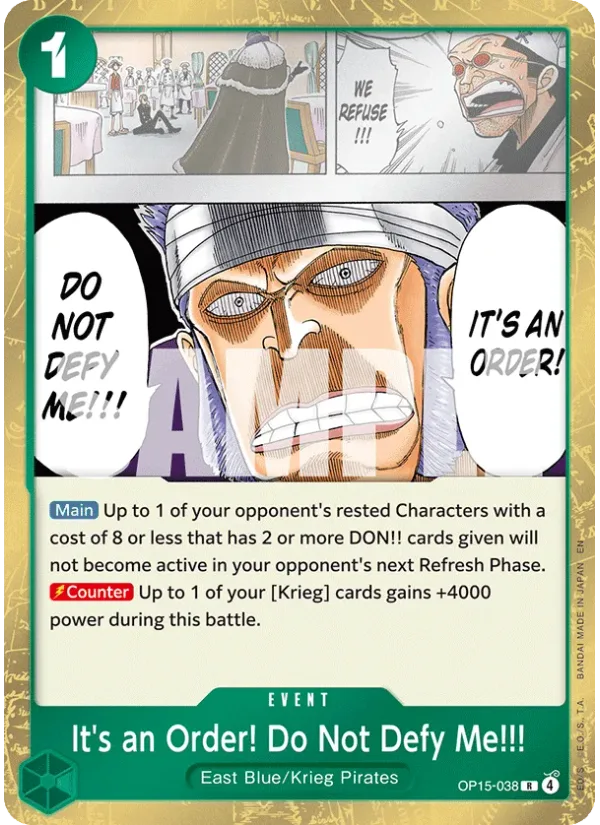 It's an Order! Do Not Defy Me!!!