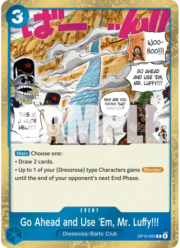Go Ahead and Use 'Em, Mr. Luffy!!!